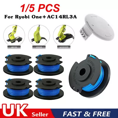 £5.19 • Buy 1/5x Strimmer Trimmer Spool & Line Cap Cover For Ryobi One+ 18V 24V 40V AC14RL3A