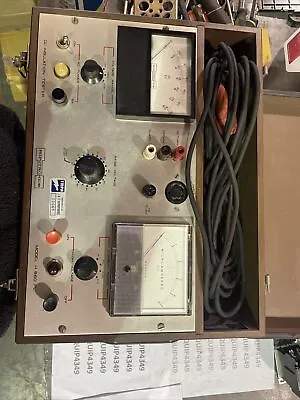 $4900 • Buy Used Hipotronics Model H 860 PL DC Insulation Tester With Cables    Pallet