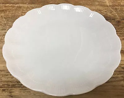 1 Bread Plate Romantica All White Kaiser 47418 Scalloped Sea Shell German Ribbed • $10.43