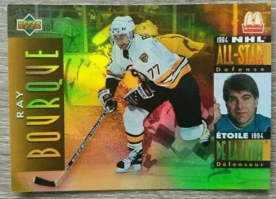 1994 95 RAY BOURQUE BOSTON BRUINS UPPER DECK Mcdonalds NHL ALL STAR HOFER • $2.17