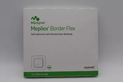 Molnlycke 595400 Mepilex 6x6in Silicone Foam Dressing Box Of 5 • $32