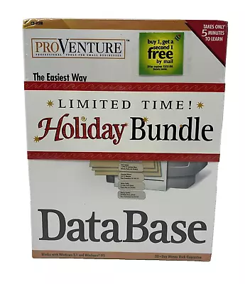 ProVenture DataBase & My Software Holiday Mailing Kit Bundle PC CD-ROM Windows • $45