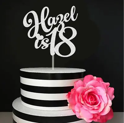 Personalized Cake Topper Happy Birthday Custom Cake Decoration 13th 18th 21st 60 • £2.99