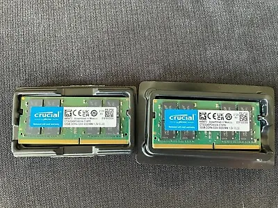 £81 • Buy Crucial RAM 64GB Kit (2x32GB) DDR4 3200MHz CL22 (or 2933MHz Or 2666MHz) 