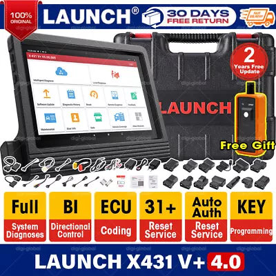 LAUNCH X431 V+ PRO 3 PAD Auto Diagnostic Scanner Tool Bidirectional Key Coding • $969