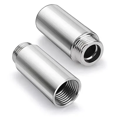 Shower Head Extension Pipe 2 Pcs Stainless Steel Bathroom Shower Extension A • $9.09