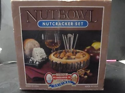 $39.99 • Buy Vintage HM Quackenbush Nutbowl Nutcracker Set Bowl Pick In Box Made In Usa