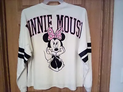 Disney Minnie Mouse Shirt Size L Long Sleeve Crew Neck Top NWT • $15.99