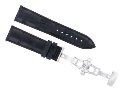 19/16mm Leather Strap Band Clasp For Montblanc Star 4810 Watch Automatic Black • $26.95