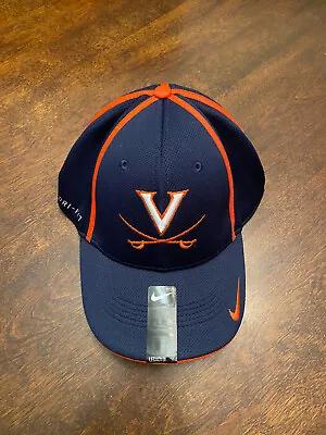 NWT University Of Virginia UVA Cavaliers Nike Dri-Fit Blue Medium Large Hat (5) • $19.95