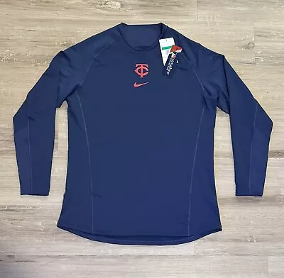 Minnesota Twins Nike MLB Authentic Dri-Fit Long Sleeve Shirt Men's XL NEW Therma • $39.95