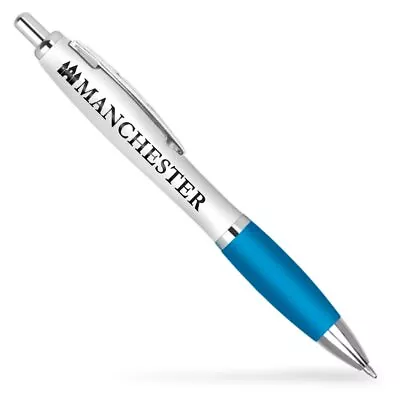 MANCHESTER City England - Aqua Ballpoint Pen Travel  #215670 • £3.99