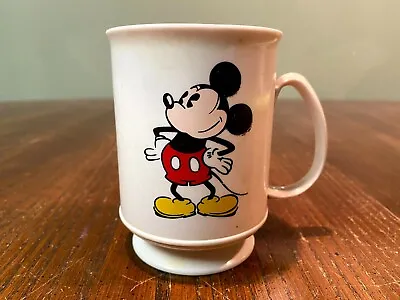 Walt Disney Productions Mickey Minnie Mouse Mug Plastic Vintage Cup • $4.98