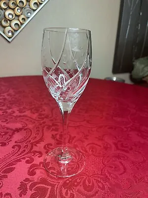 Wine / Water Glass Goblet Mikasa Crystal English Garden Pattern - 9  • $27.99