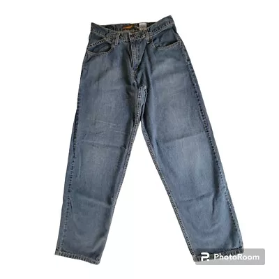 Levis SilverTab Mens 30x32 Blue Denim Silver Tag Loose Fit Baggy Cotton Vintage • $99.99