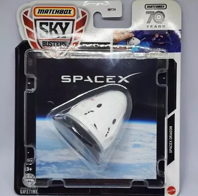 2023 Matchbox Sky Busters | SPACE-X DRAGON CAPSULE | 70th Anniversary MOC NIP • $20