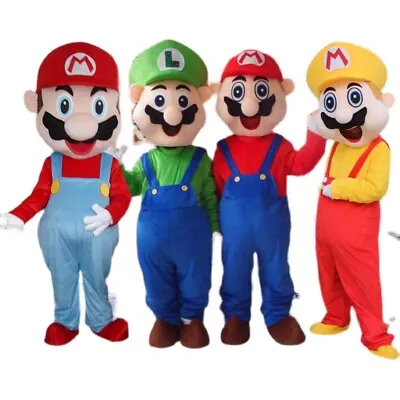 Super Mario Costume For Adult Cosplay Party Fancy Carnival Dress Brothers Suits • $128
