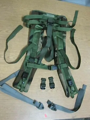 Used Woodland Camo Molle II Shoulder Straps USA USGI SDS Mfg. • $45.95