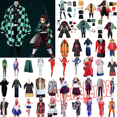 Women Men Anime Halloween Cosplay Costume Fancy Dress Set Carnival Party Outfits • $26.97