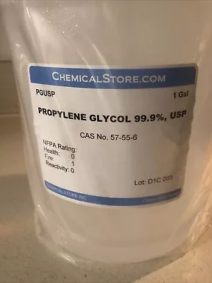 One Gallon Vegetable  Propylene Glycol USP PG 99.9% • $43.99