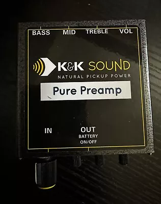 K&K Sound Pure Preamp/EQ For Pure Mini/Pure Classic And Other Instrument Pickups • $85