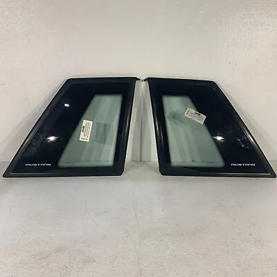 NOS 87-93 Ford Mustang Coupe / Notchback Quarter Windows Set Oem Carlite • $3799.05