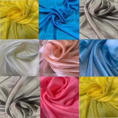 $14.85 • Buy 100% Habotai Silk ....Light Weight Sheer...By The Yard X 114cm... Choose Colour