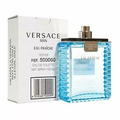 Versace Man Eau Fraiche Men Eau De Toilette Spray 3.4 Oz Tester • $34.95