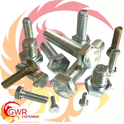 M7 Hexagon Set Screws Fully Threaded Bolts 8.8 High Tensile Zinc Plated Din933 • £54.11