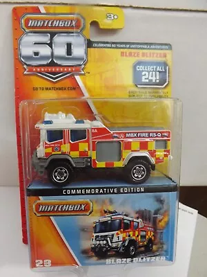 2012 Matchbox 60th Anniversary Blaze Blitzer # 23 Commemorative Edition • $10.79