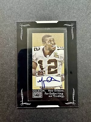 2009 Topps Mayo Marques Colston Mini Auto On Card A-MC New Orleans Saints • $10