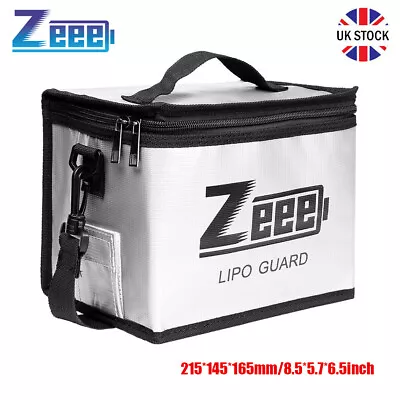 Zeee Lipo Battery Safe Bag Guard Fireproof Explosionproof For Charge & Storage • £14.99