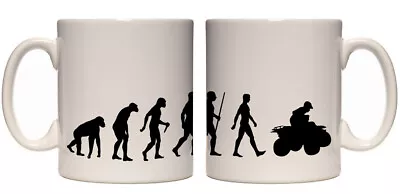 Juko Evolution Ape To Man Quad Bike Evo Tea Coffee Cup • £9.95