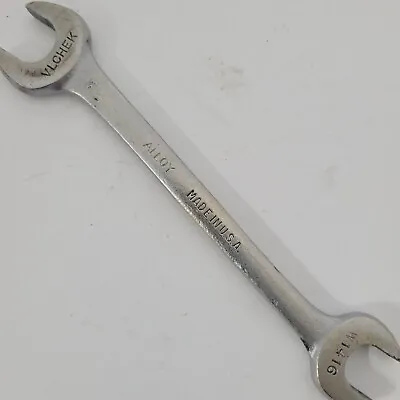 Vintage 1940's Vlchek  Alloy  Open End Wrench 1/2 & 7/16 W1416 Made In The USA • $7.97