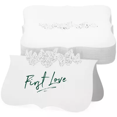 Wedding Name Place Cards Iridescent Lace Table Tent (50pcs)- • £10.58