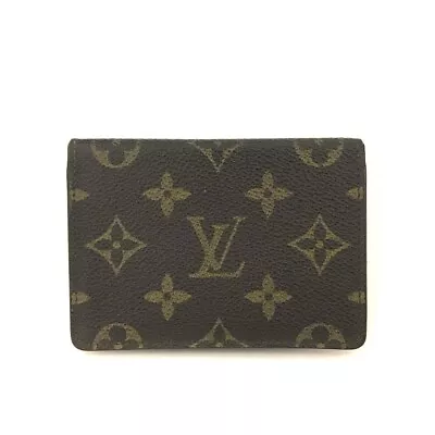 Louis Vuitton Monogram Porte 2 Cartes Vertical Pass Card Case/2Y0245 • £0.80