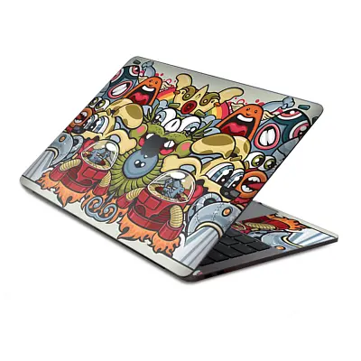 Skin Decal Wrap For MacBook Pro 13  Retina Touch  Aliens Cartoon Collage Sticker • $15.98