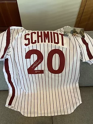 Mike Schmidt Signed Phillies Jersey HOF Inscribed • $410