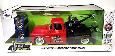 Jada Just Trucks 1:24 1955 Chevy Stepside Tow Truck Vintage Collection • $60