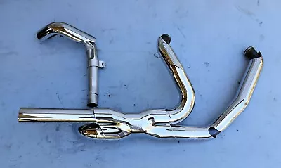 HARLEY VANCE & HINES Chrome Late Model Touring POWER DUALS Exhaust Header Pipes  • $500