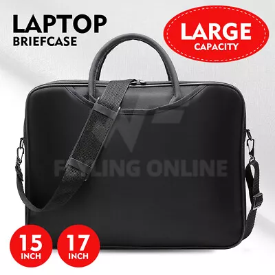 $19.99 • Buy 15'' 17'' Laptop Shoulder Bag Sleeve Briefcase Case For Macbook HP Dell Lenovo