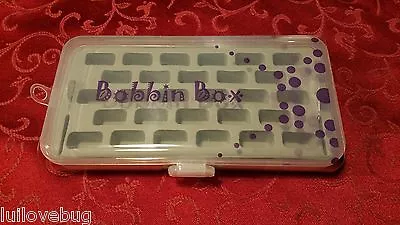 Large Bobbin Box Deluxe Foam Case Sewing Machine Holder 4 Bernina Most Models 28 • $7.95