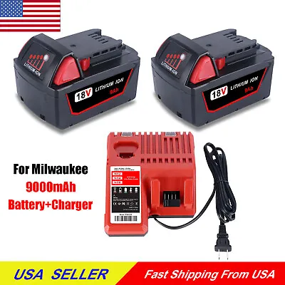 For Milwaukee For M18 18V 9.0AH Extended Lithium 48-11-1890 48-11-1880 / Charger • $90
