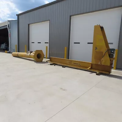 Gorbel 2 Ton Column Mount Jib Crane 12' Span Power Rotate 1.15 RPM 16' Headroom • $7010.97