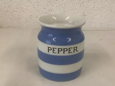 T. G. Green Cornishware Small Jar “ Pepper” • £10