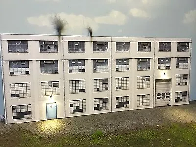 O Scale Scratch Built Industrial #3 Combo Building W/LEDs Flat/Front MTH Lionel • $38.99