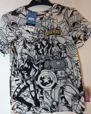 £7 • Buy Marvel Superheroes T Shirt Age 6-7 Years Brand New From George