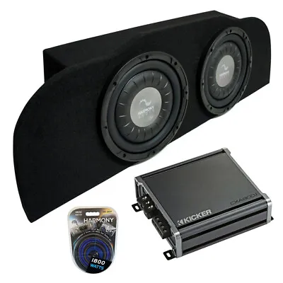 03-15 Fits Infiniti G35 Coupe Harmony F104 Subwoofer Dual 10  Sub Box & CXA800.1 • $501.99