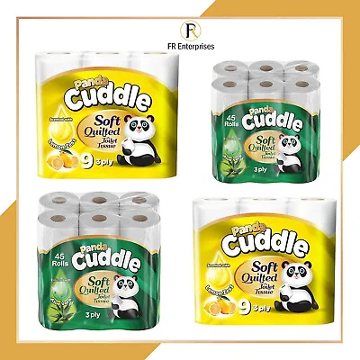 Cuddle Panda Toilet Rolls Gentle Clean Classic Or Aloe Vera 3Ply Quilts X45 • £14.99