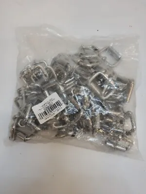 1   Stainless Steel End Bar Roller Buckles (Pack Of 50) • $35.99